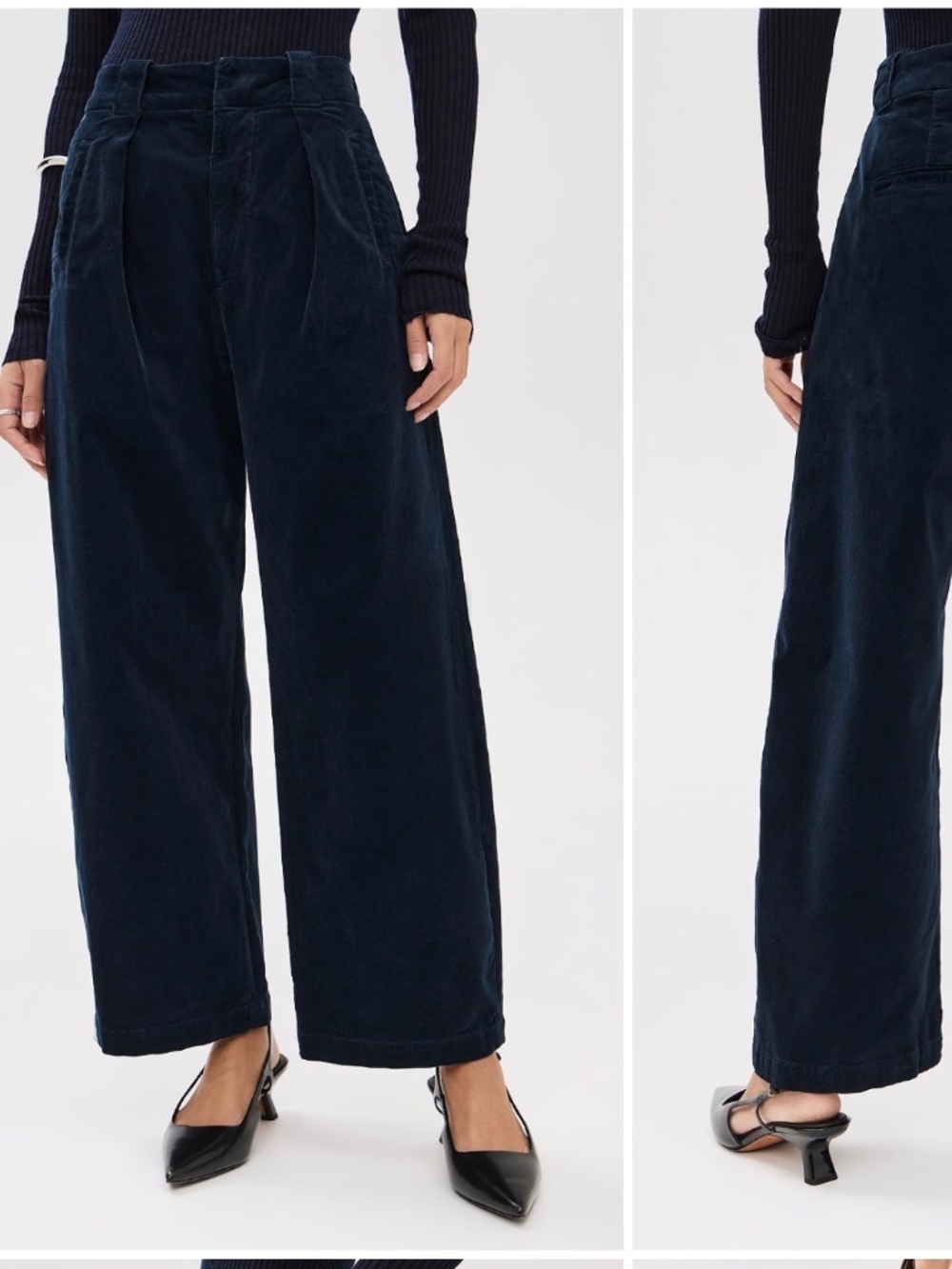 Citizens of Humanity Cara Cropped Pleated Pants